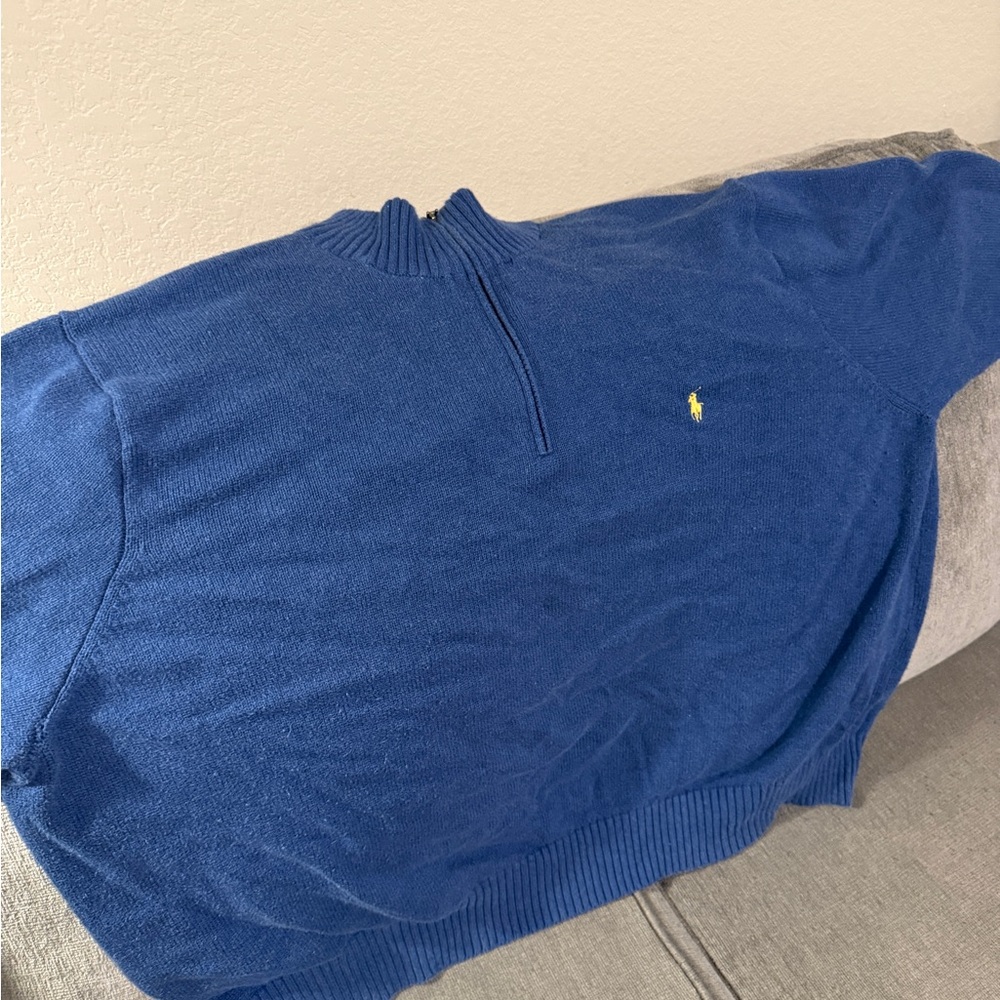 Polo by Ralph Lauren Blue Zip Up Sweater